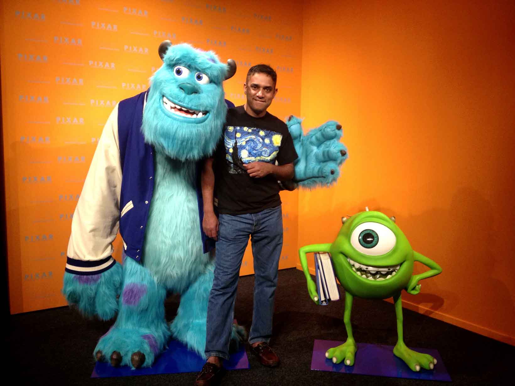 Sean with Monsters Inc