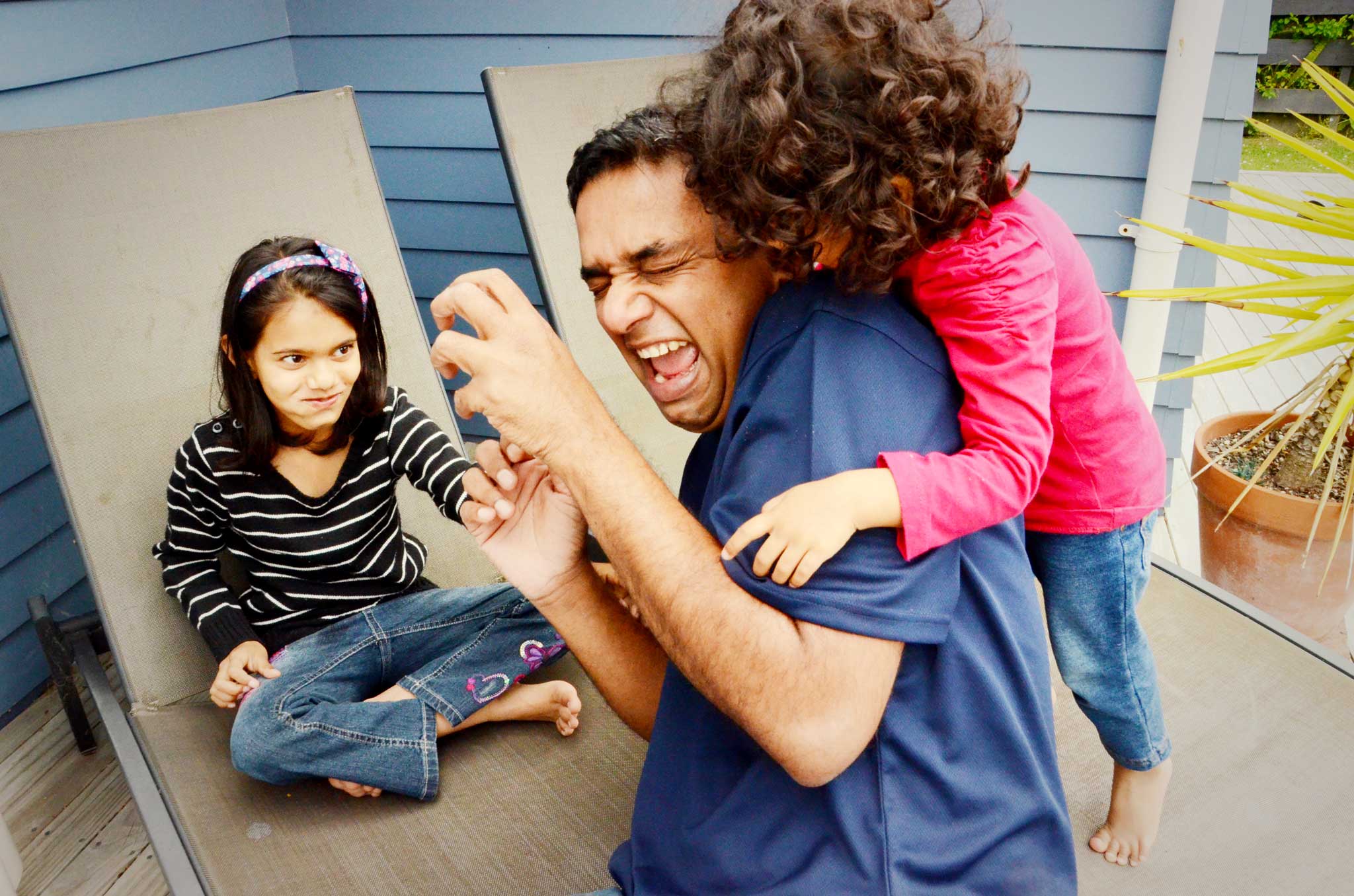 The world’s most willing babysitter: with my nieces The world’s most willing babysitter: with my nieces